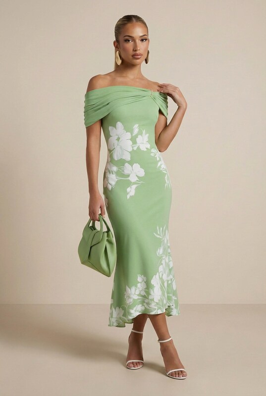 Isabrunel - Elegant Midi Dress