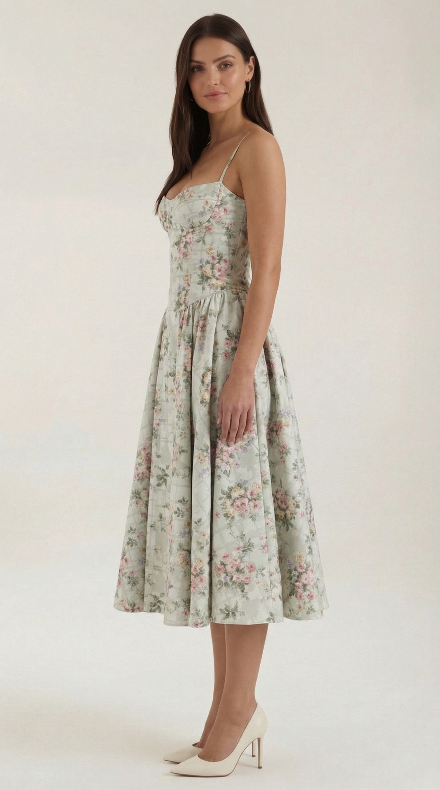 Odette Corset Midi Dress