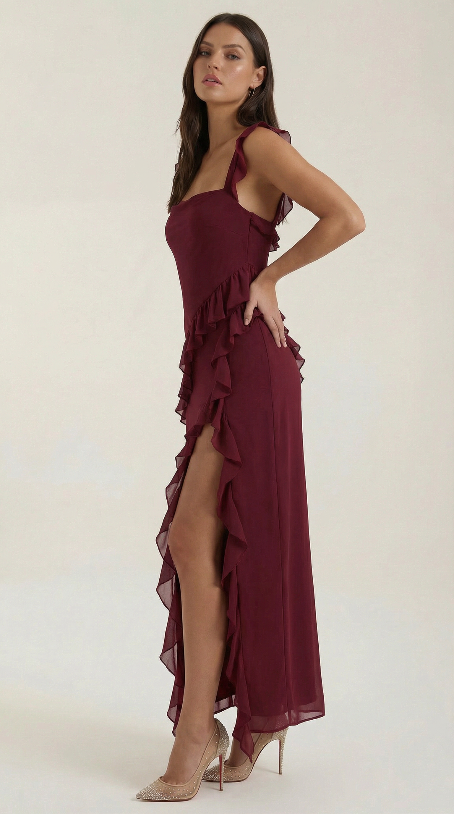 Susan Maxi Dress with Ruffles