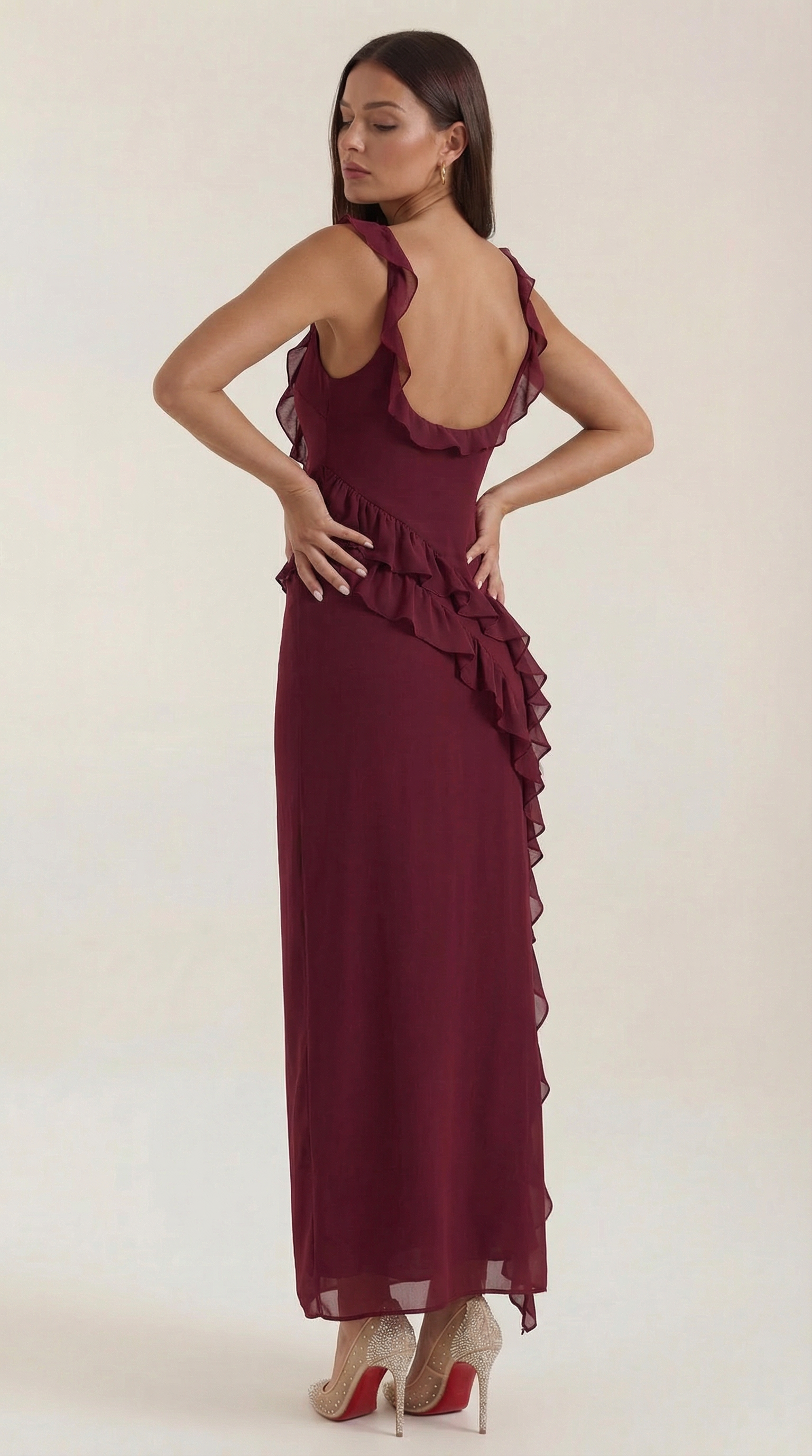 Susan Maxi Dress with Ruffles