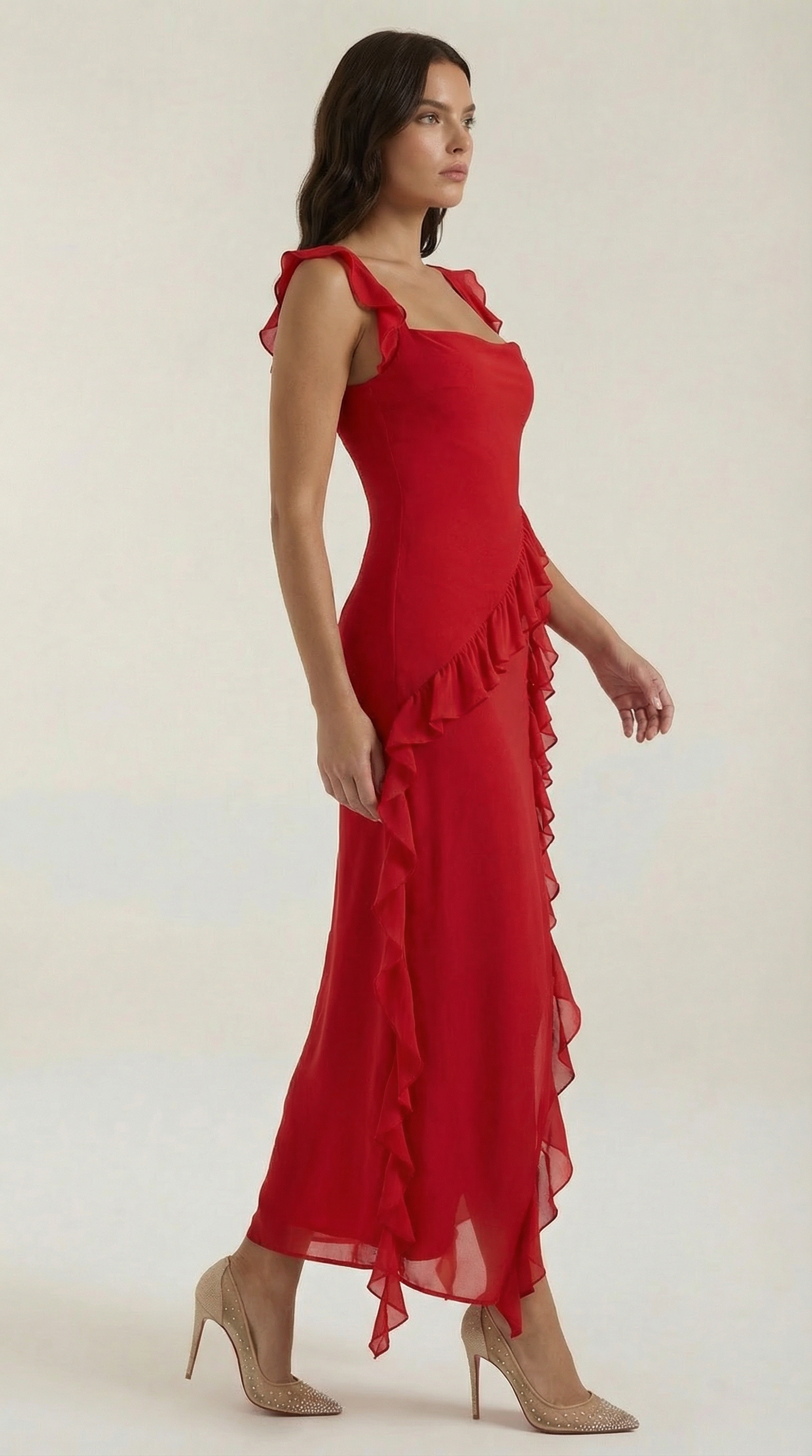 Susan Maxi Dress with Ruffles