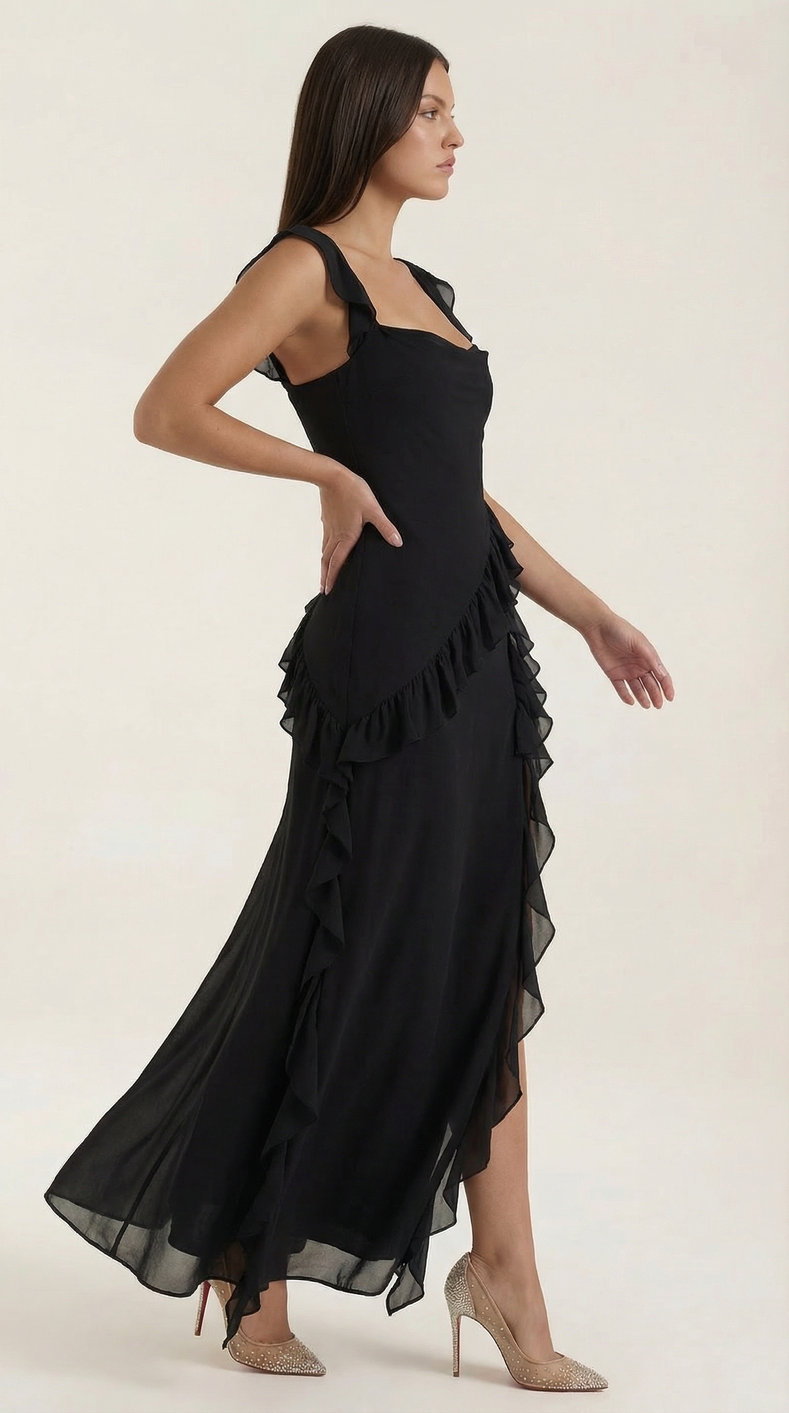 Susan Maxi Dress with Ruffles