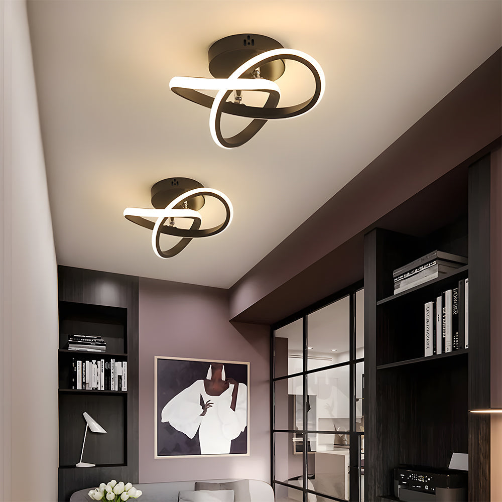 Ceiling Lights | Abstract Swirl LED Fixture