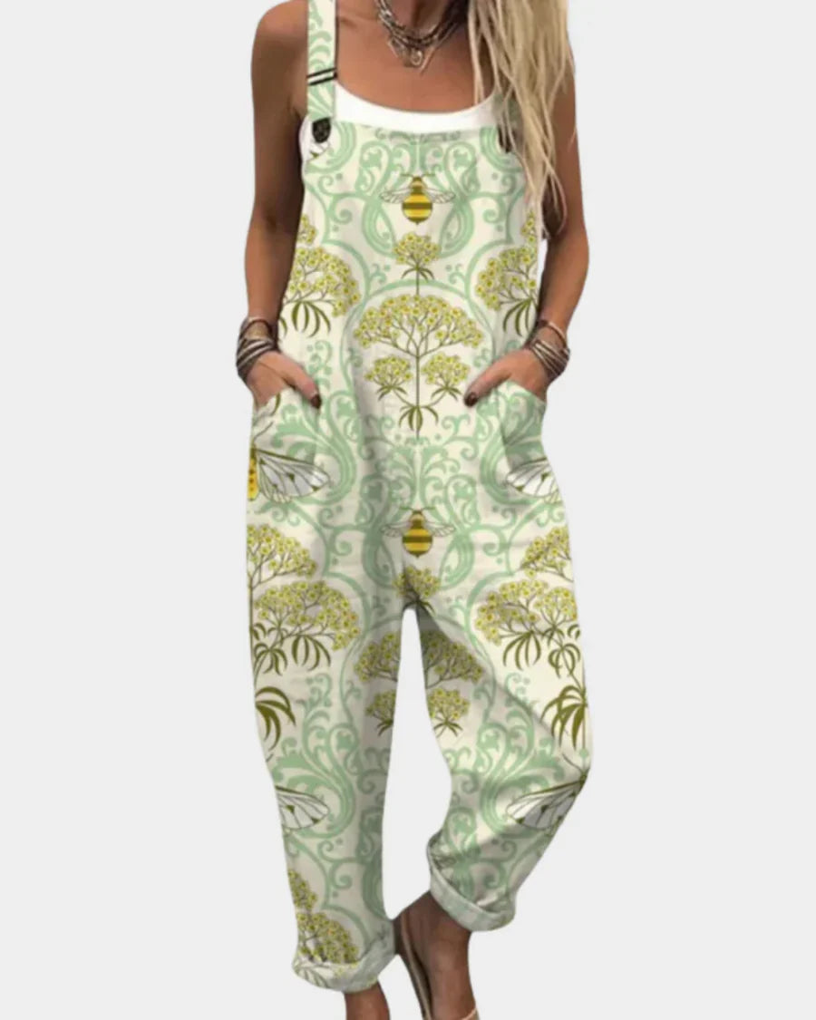 Margot | Comfortable Printed Dungarees