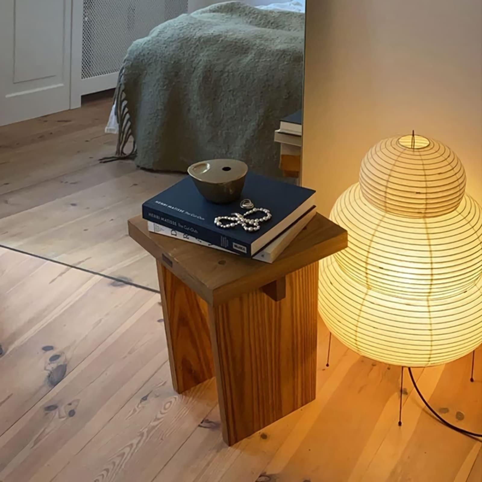 Table Lamp | Paper Shade Sculptural Table Light