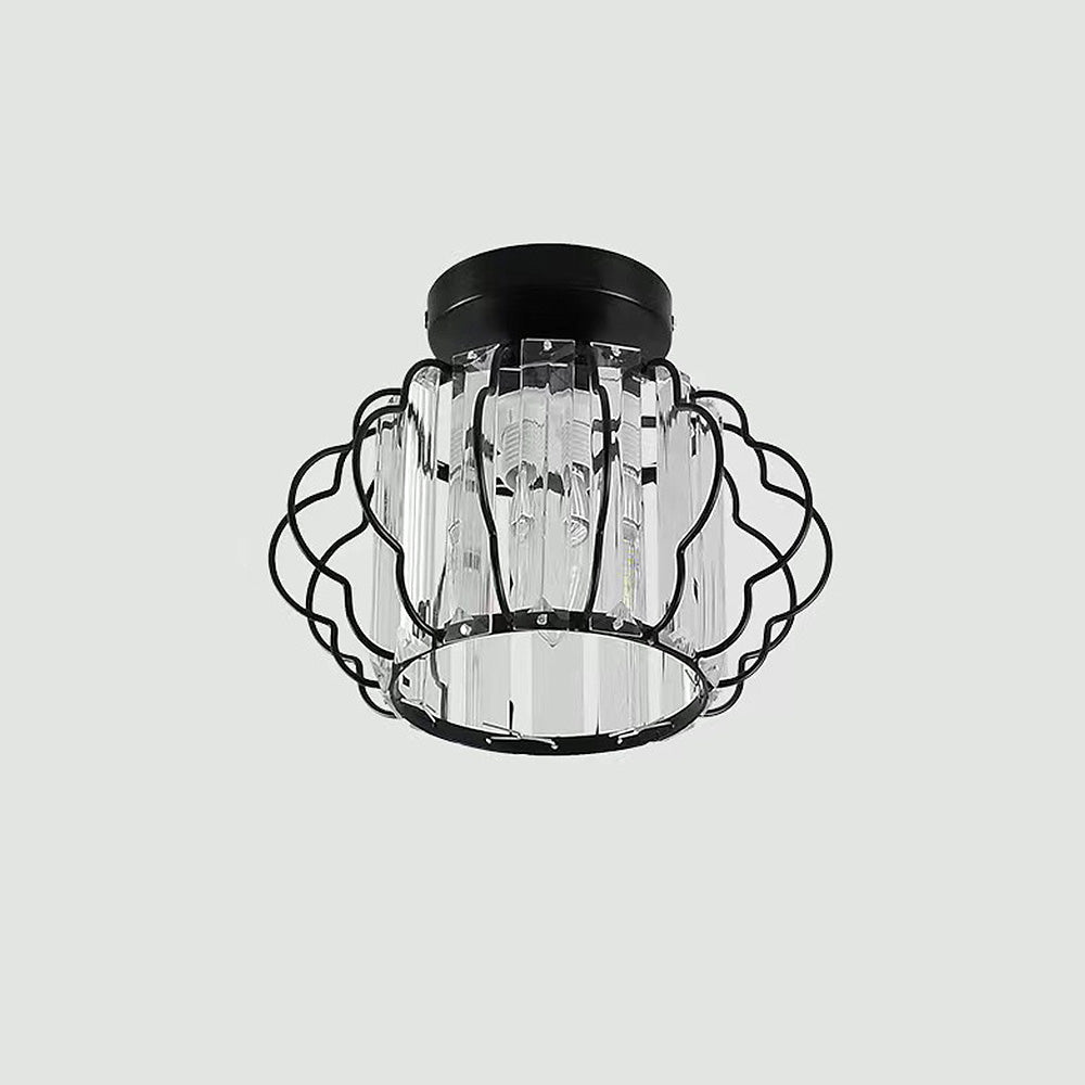 Ceiling Light | Modern Geometric Cage Fixture