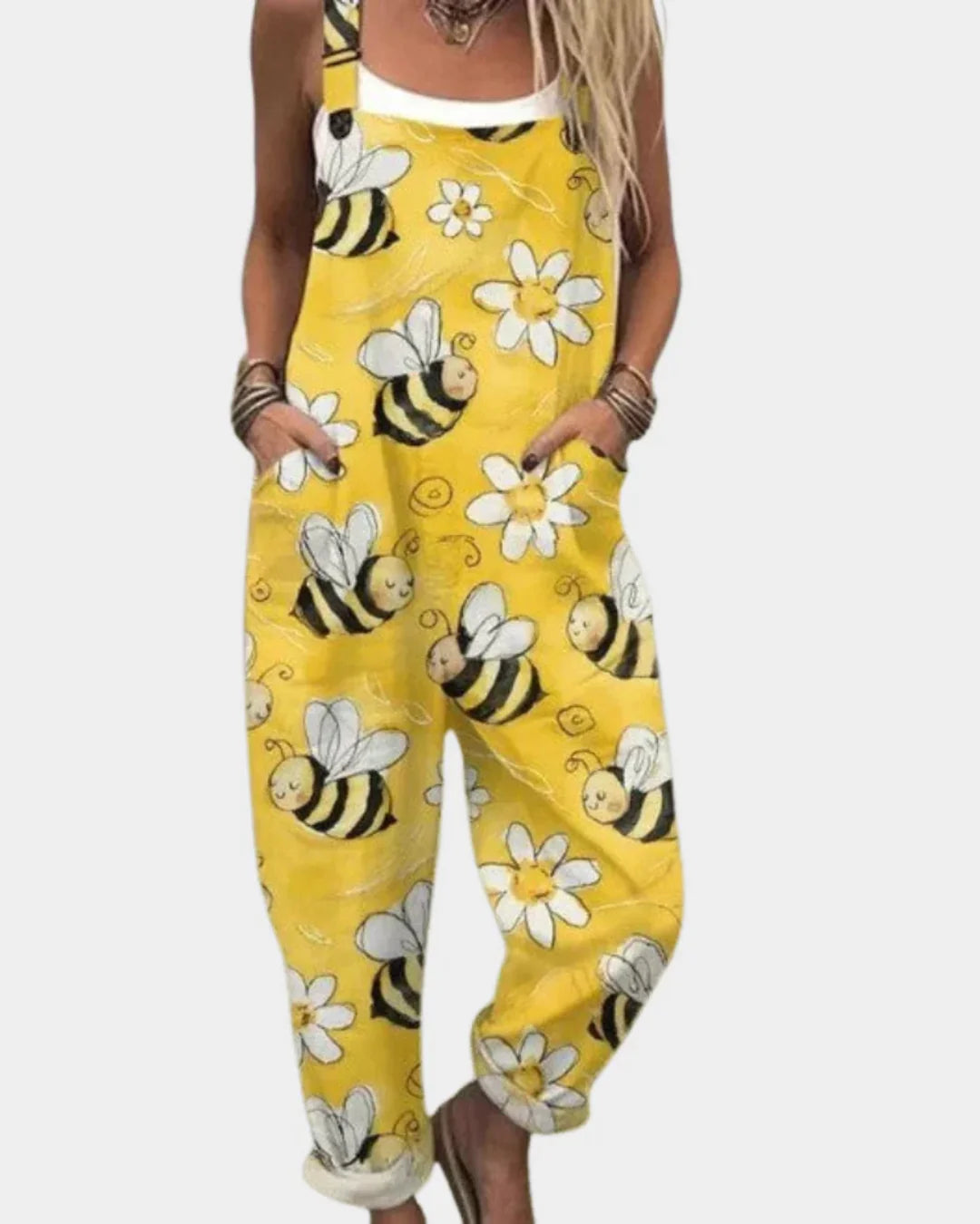 Annelise | Comfortable Printed Dungarees