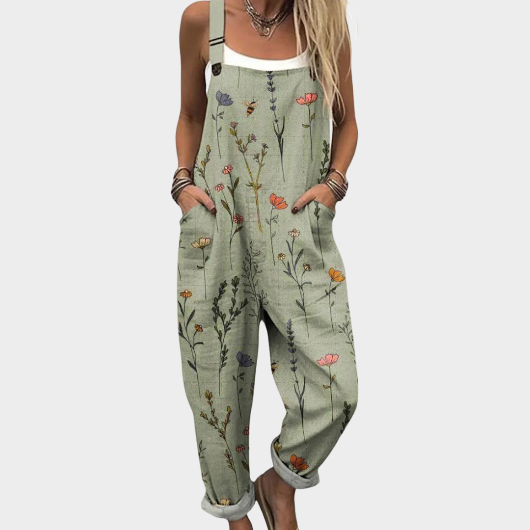 Elara | Comfortable Printed Dungarees