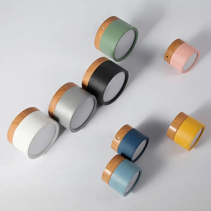 Hallway LED Ceiling Lights | Flush Mount Cylindrical Fixture