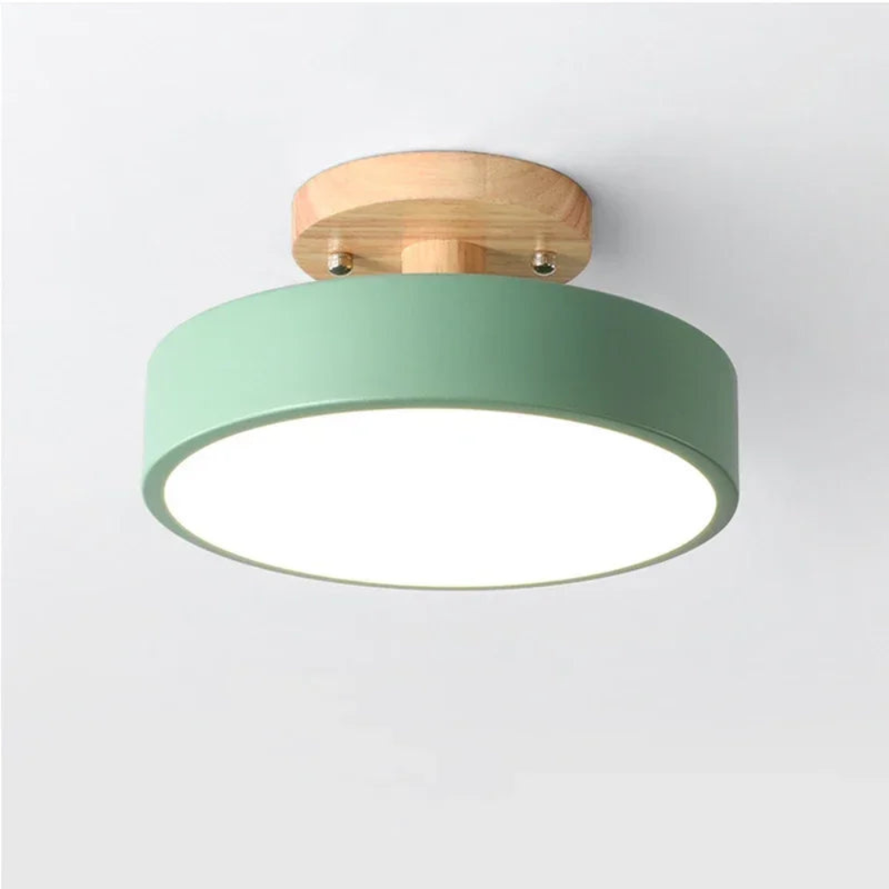 LED Ceiling Lamp | Round Scandinavian Light for Balcony and Study