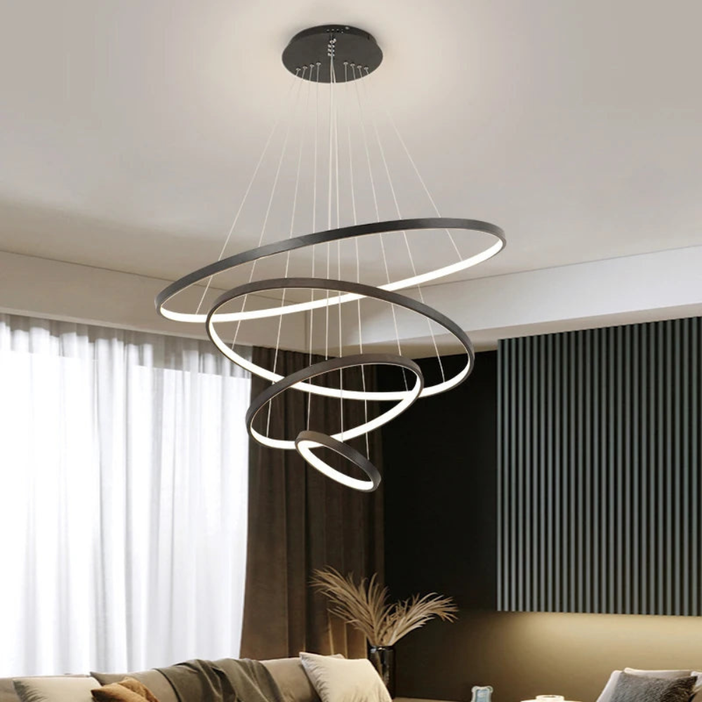 Pendant Light Fixture | Modern Ring Style Chandelier