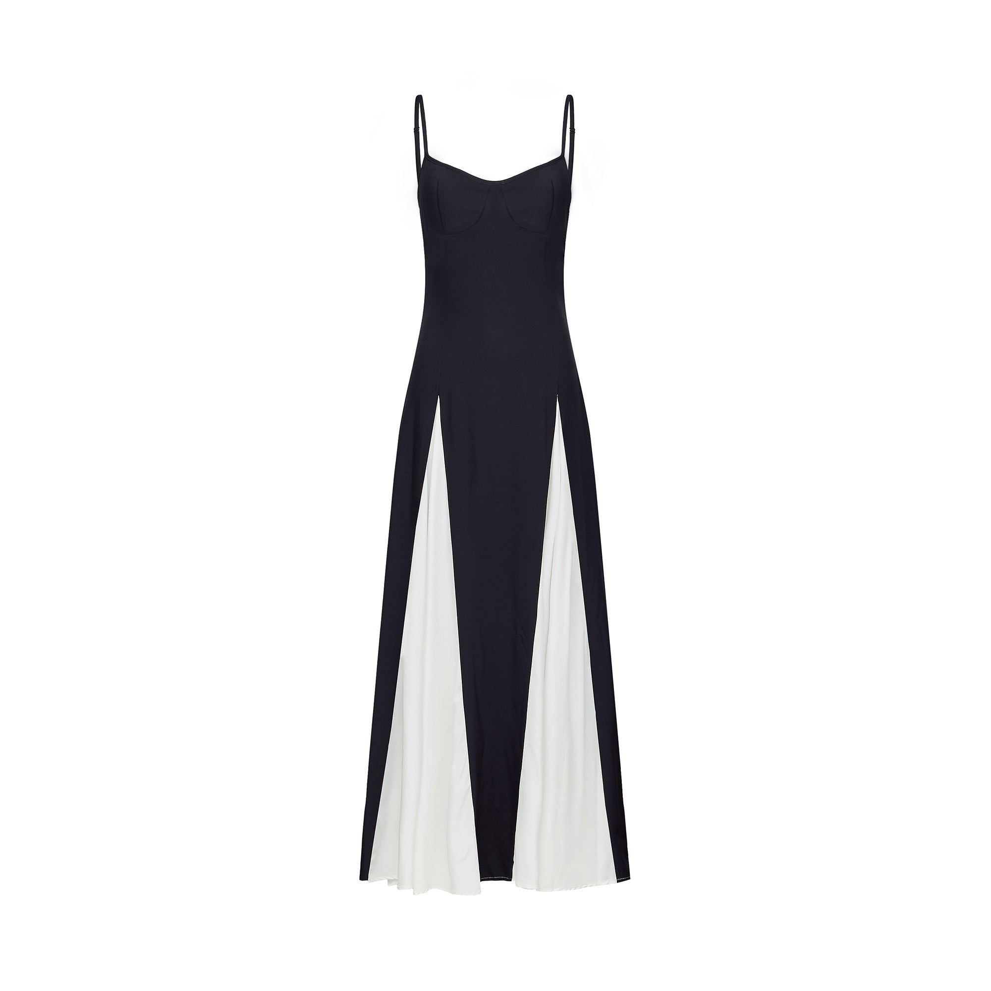Sofie Two Tone Pleated Maxi Dress