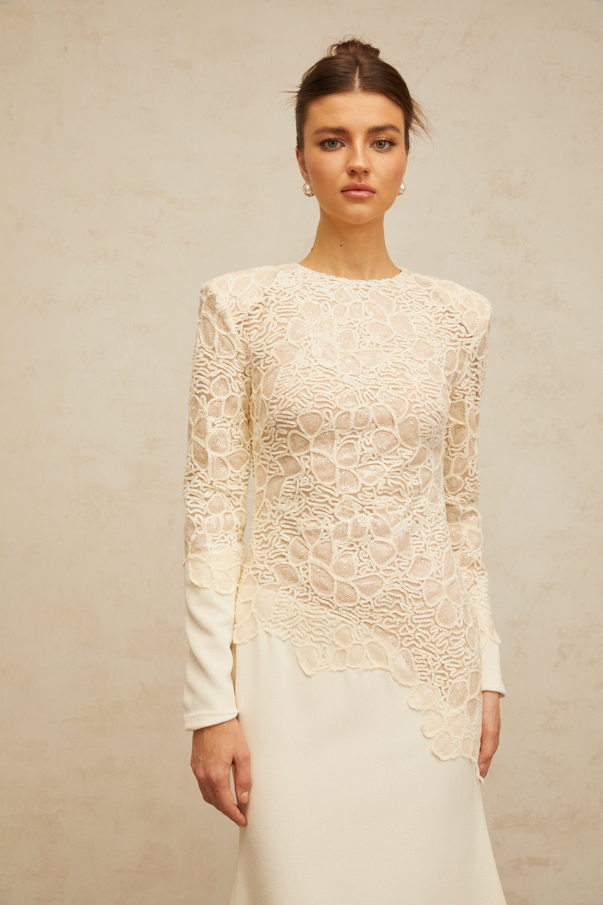 Mathilde White Embroidered Maxi Dress