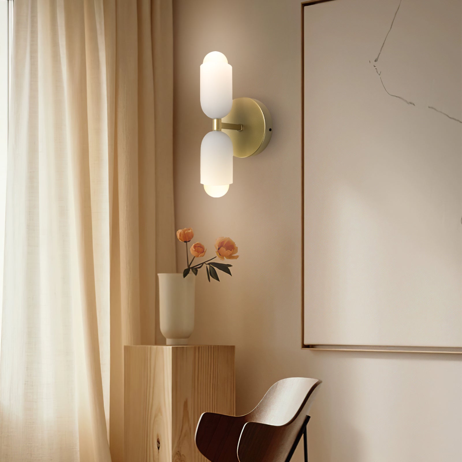 Wall Light | Dual Cylinder Sconce