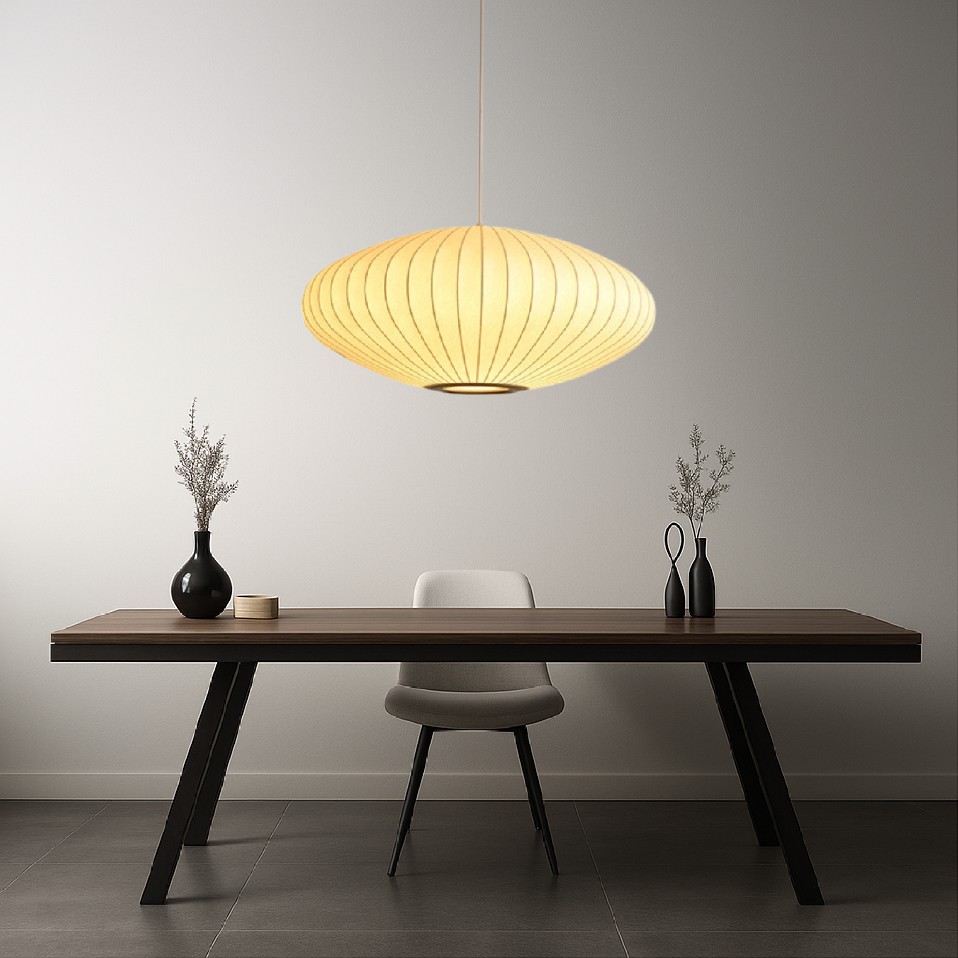 Pendant Light | Saucer Shaped Ceiling Lamp