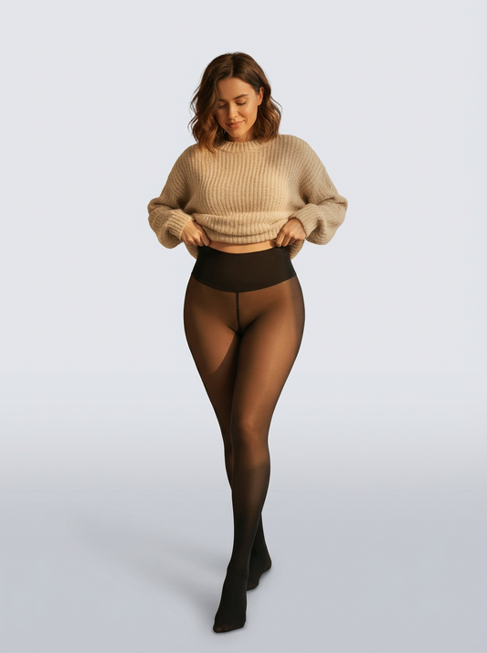 BodyCurve Sheer Fleece Leggings