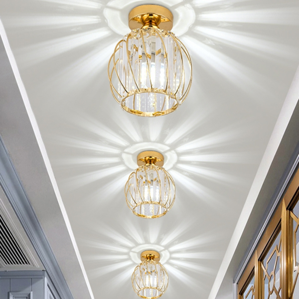 Crystal Flush Light | Nordic Style Ceiling Fixture