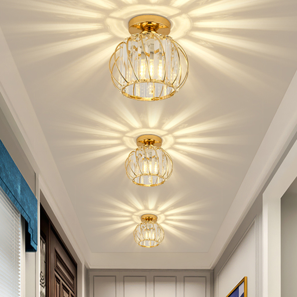 Crystal Flush Light | Nordic Style Ceiling Fixture