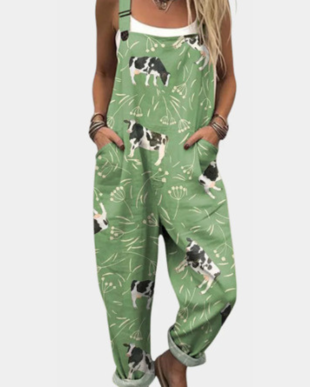 Estelle | Comfortable Printed Dungarees