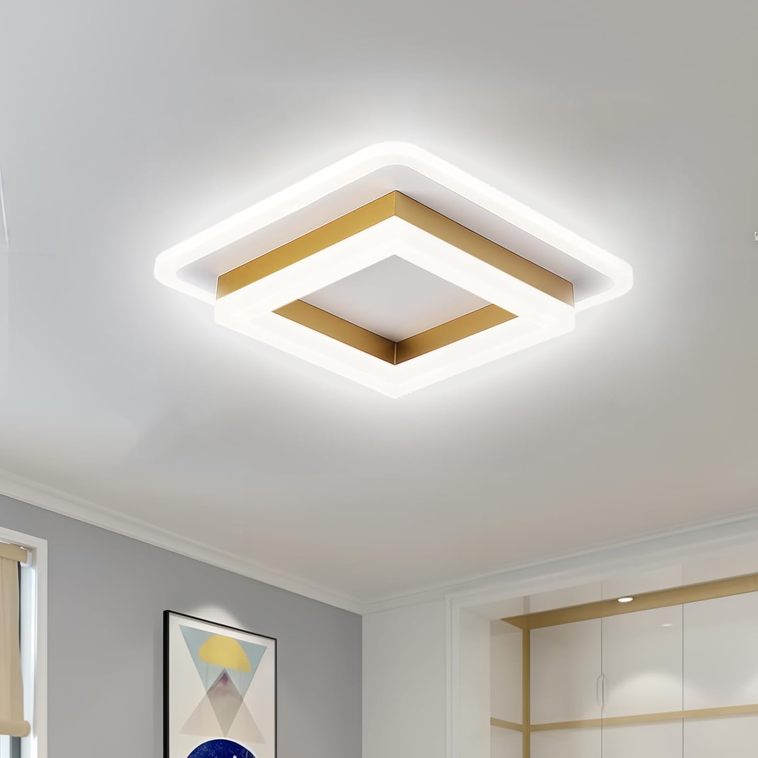 Ceiling Lights | Square Layered LED Fixture