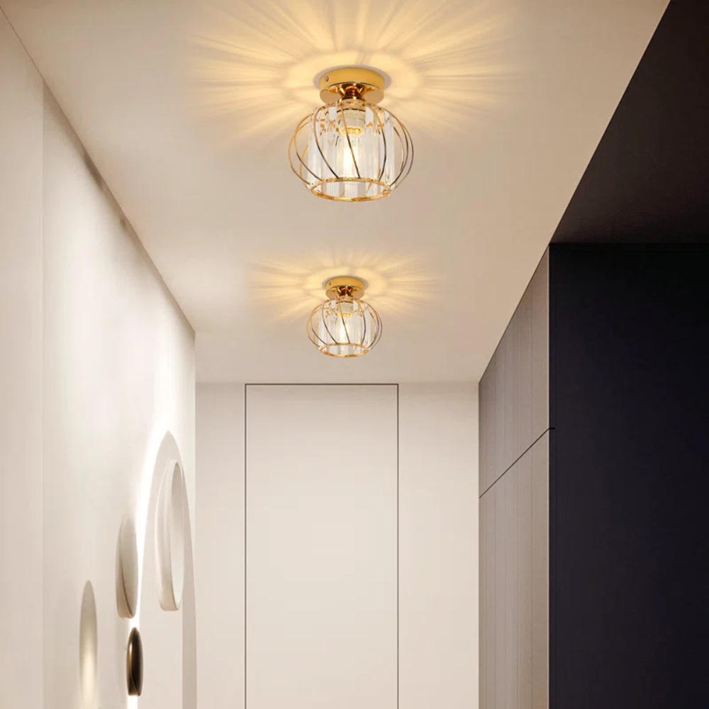 Crystal Flush Light | Nordic Style Ceiling Fixture