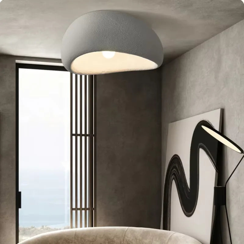Wabi Sabi Ceiling Light | Minimalist LED Fixture for Living Room and Bedroom Décor