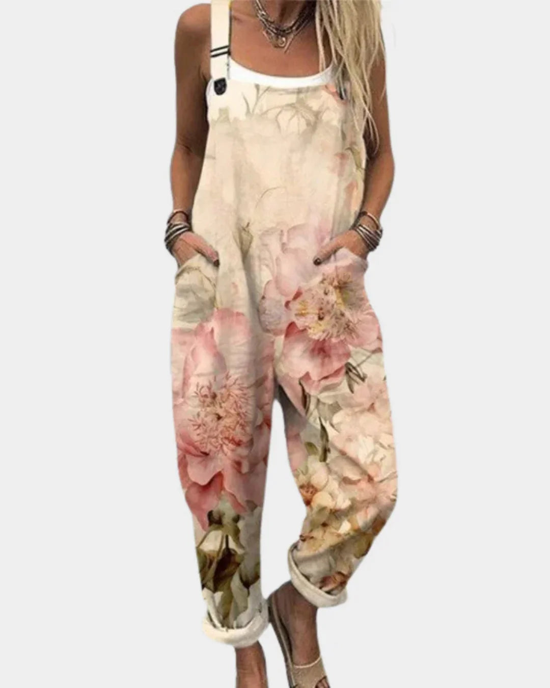 Celeste | Comfortable Printed Dungarees