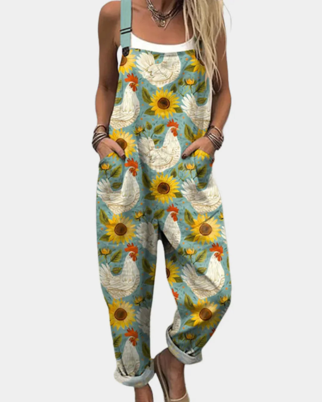 Colette | Comfortable Printed Dungarees