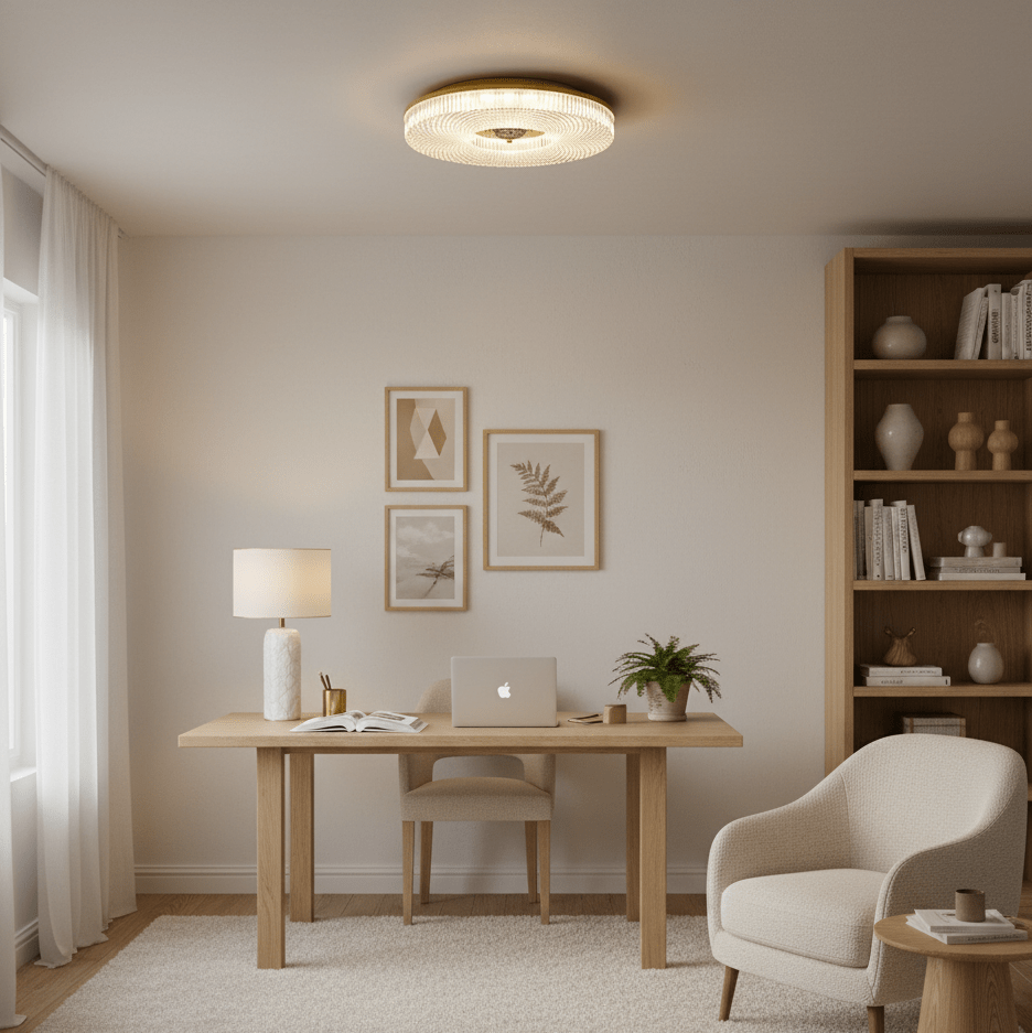 Ceiling Light | Round LED Textured Flush