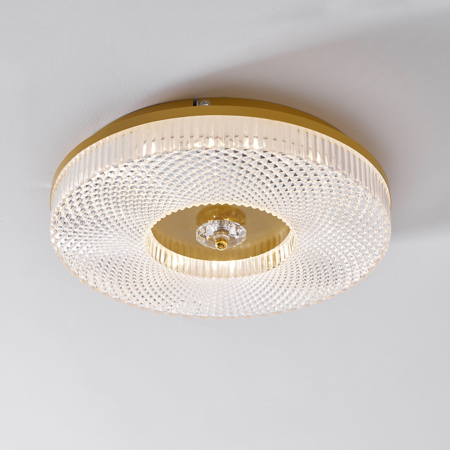 Ceiling Light | Round LED Textured Flush