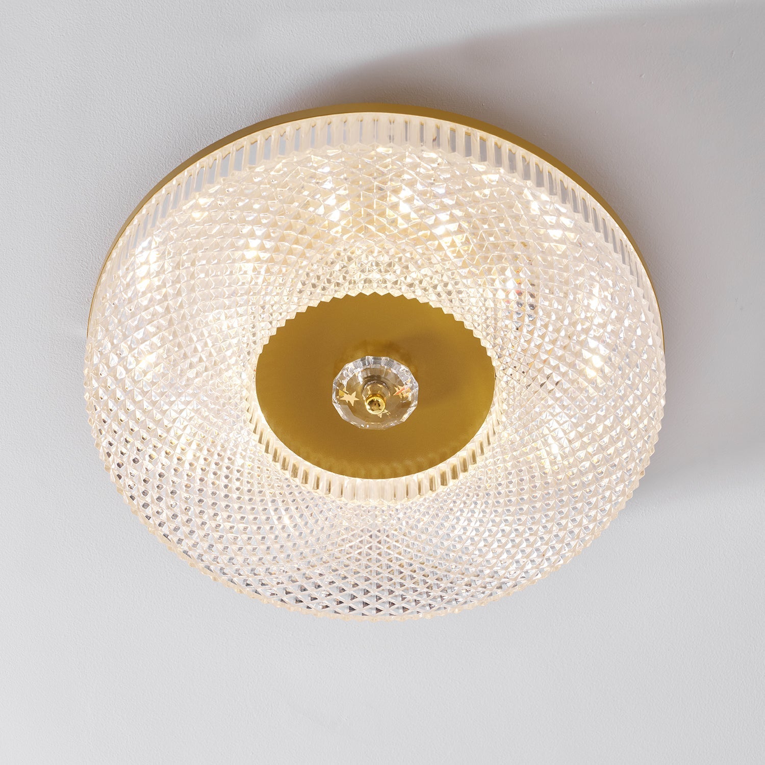 Ceiling Light | Round LED Textured Flush