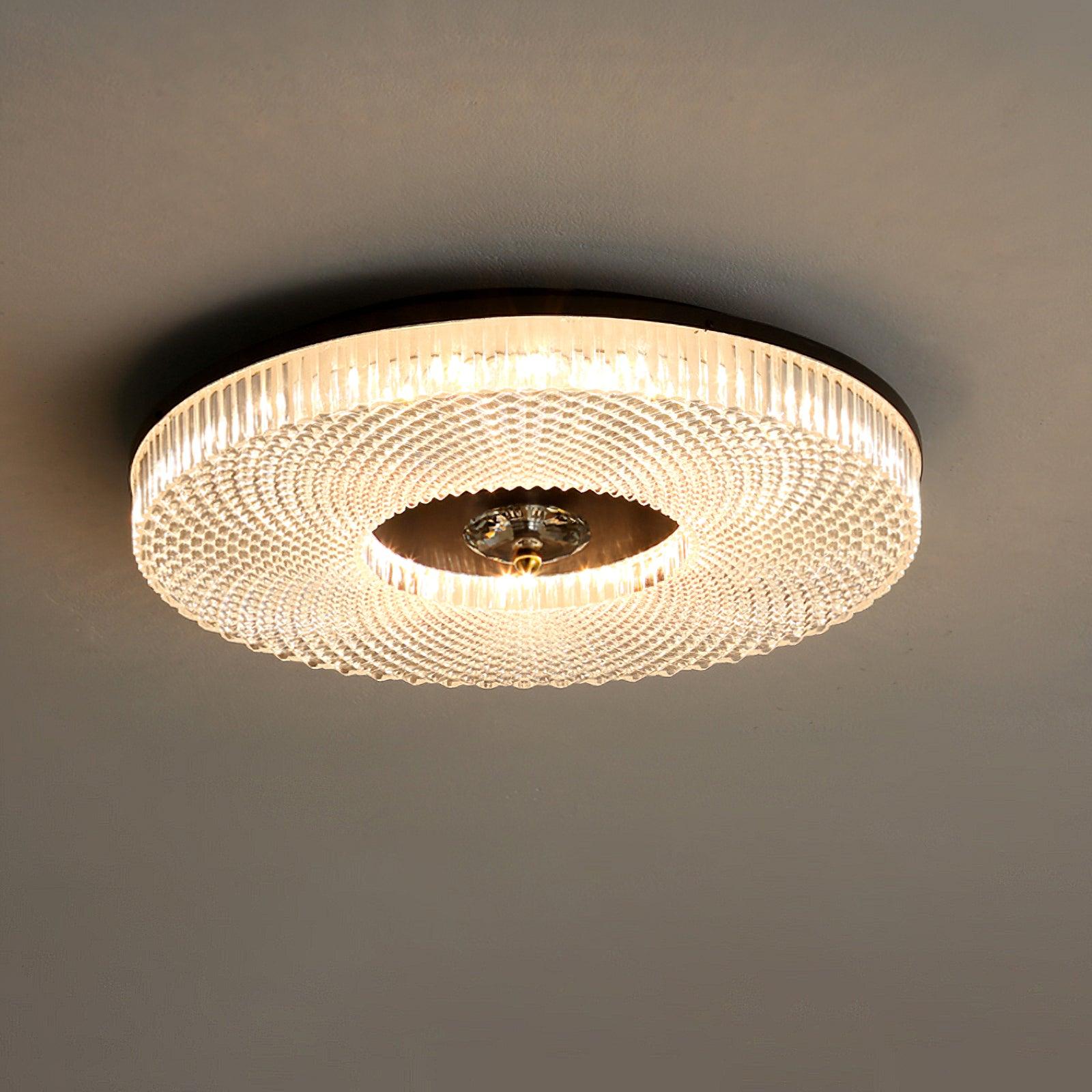 Ceiling Light | Round LED Textured Flush