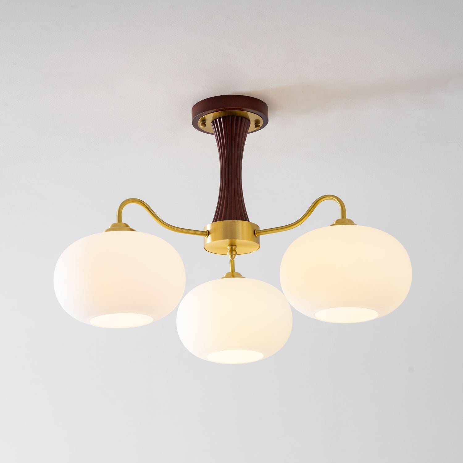 Ceiling Light  | Multi-Arm Glass Shade