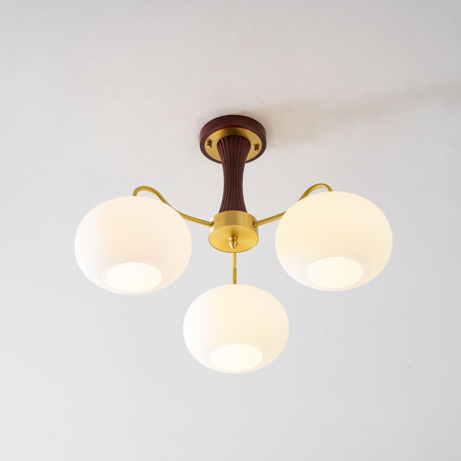 Ceiling Light  | Multi-Arm Glass Shade