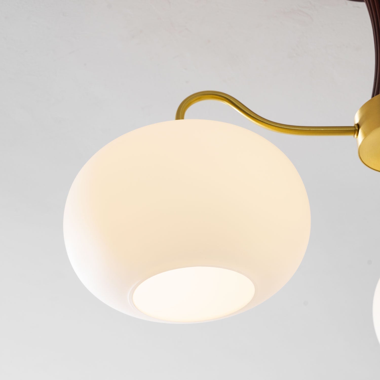 Ceiling Light  | Multi-Arm Glass Shade