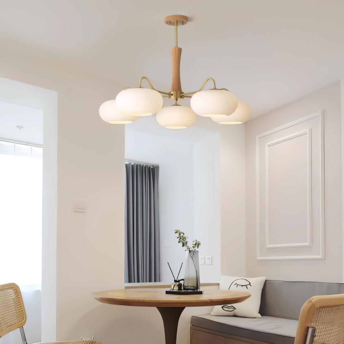 Ceiling Light  | Multi-Arm Glass Shade