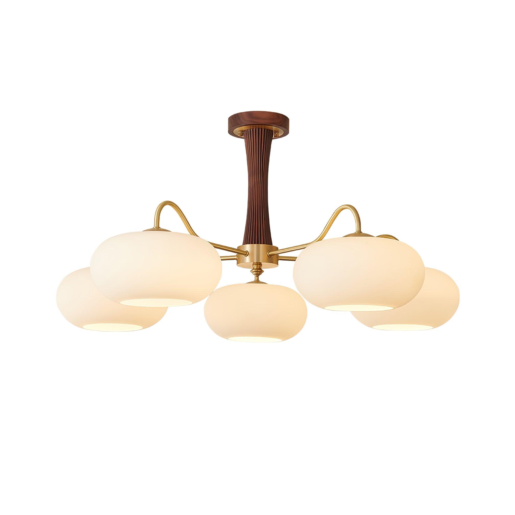 Ceiling Light  | Multi-Arm Glass Shade