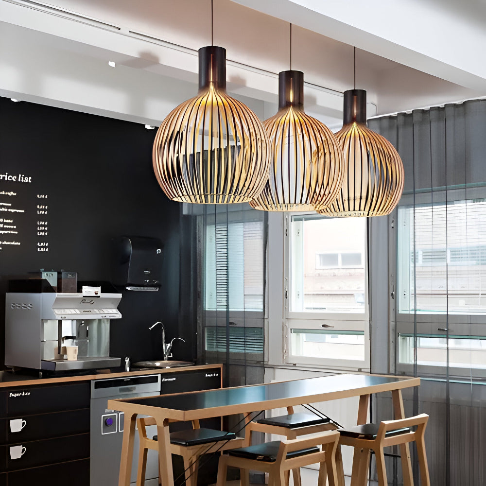 Ceiling Light | Rustic Industrial Cage Design