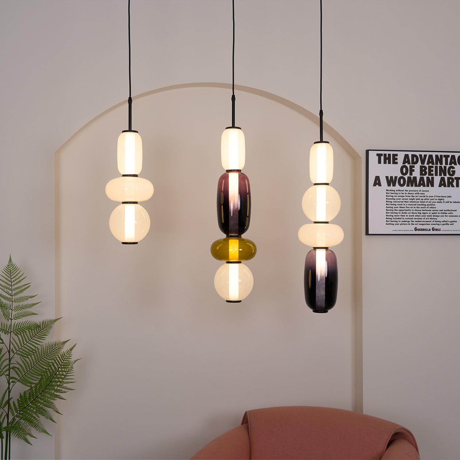 Pendant Light LED | Layered Shade Ceiling Design
