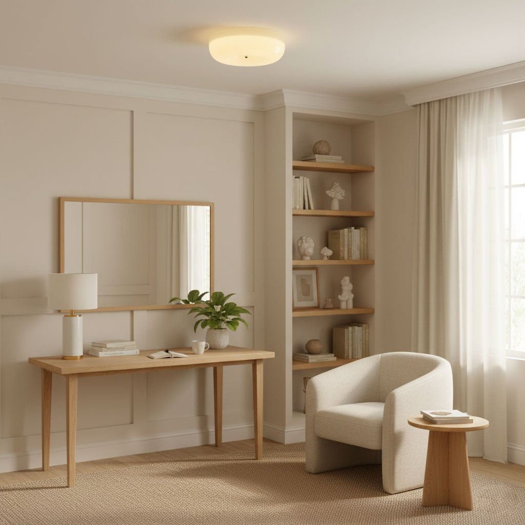 Ceiling Light | Round Flush Fixture
