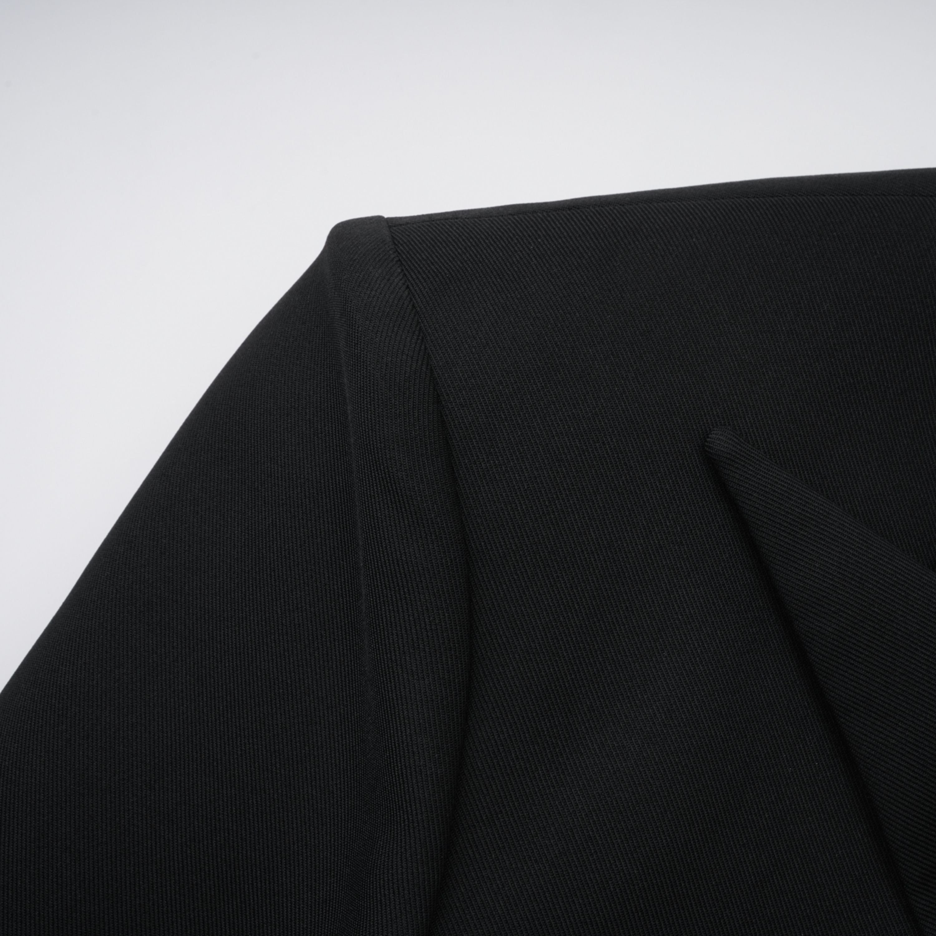 Dianthe Black Double-Breasted Oversize Blazer