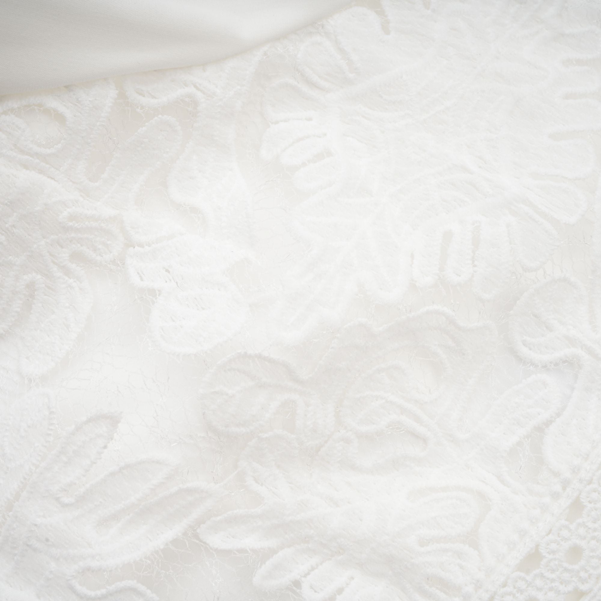Madeleine white panelled embroidered midi dress