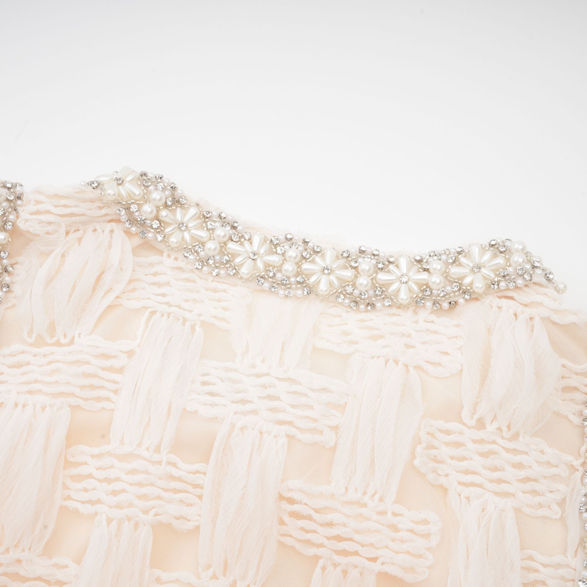 Bernadette interwoven embellished mini dress