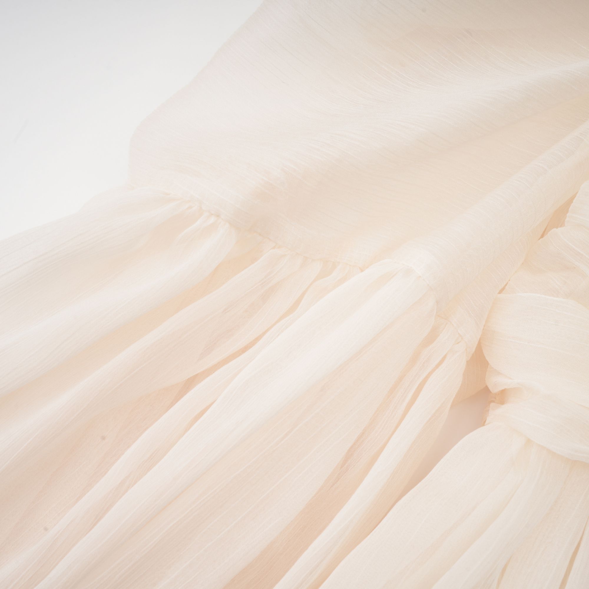 Thibaulte tuck-detail pleated tulle mini dress
