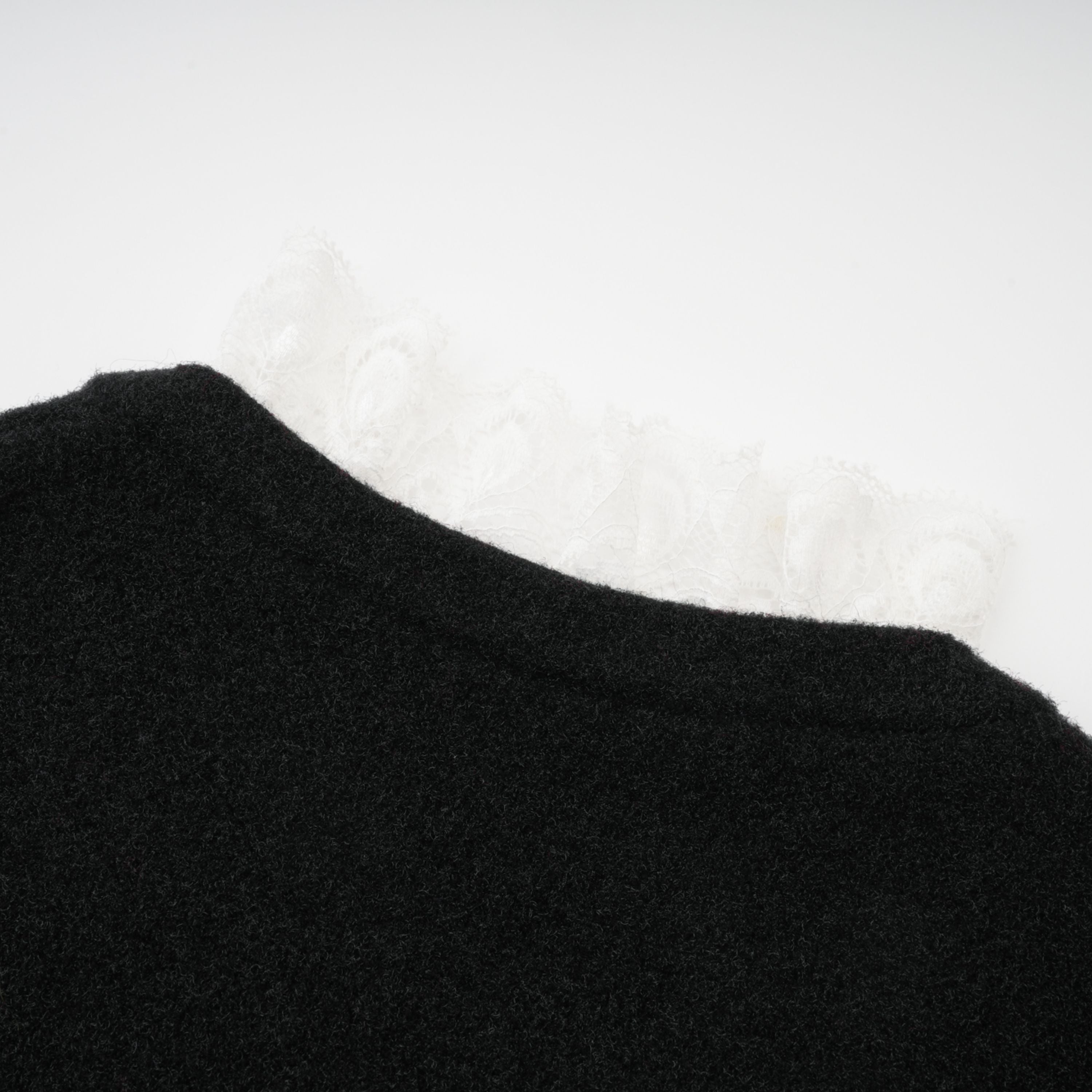 Ellinor Black Embellished Knit Top & Skirt Set