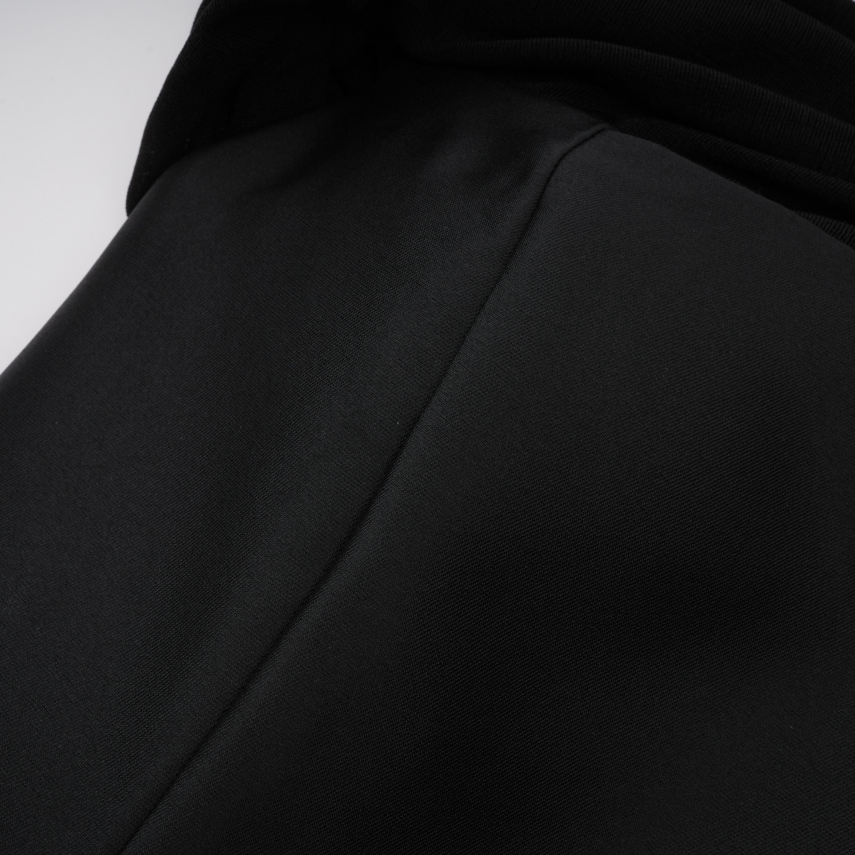 Ainara Black Off Shoulder Polished Midi Dress