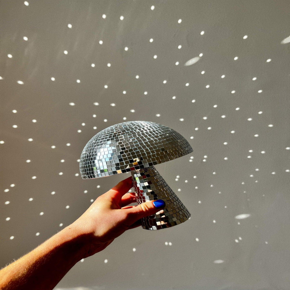 Table Lamp | Mushroom Mirror Ball Décor