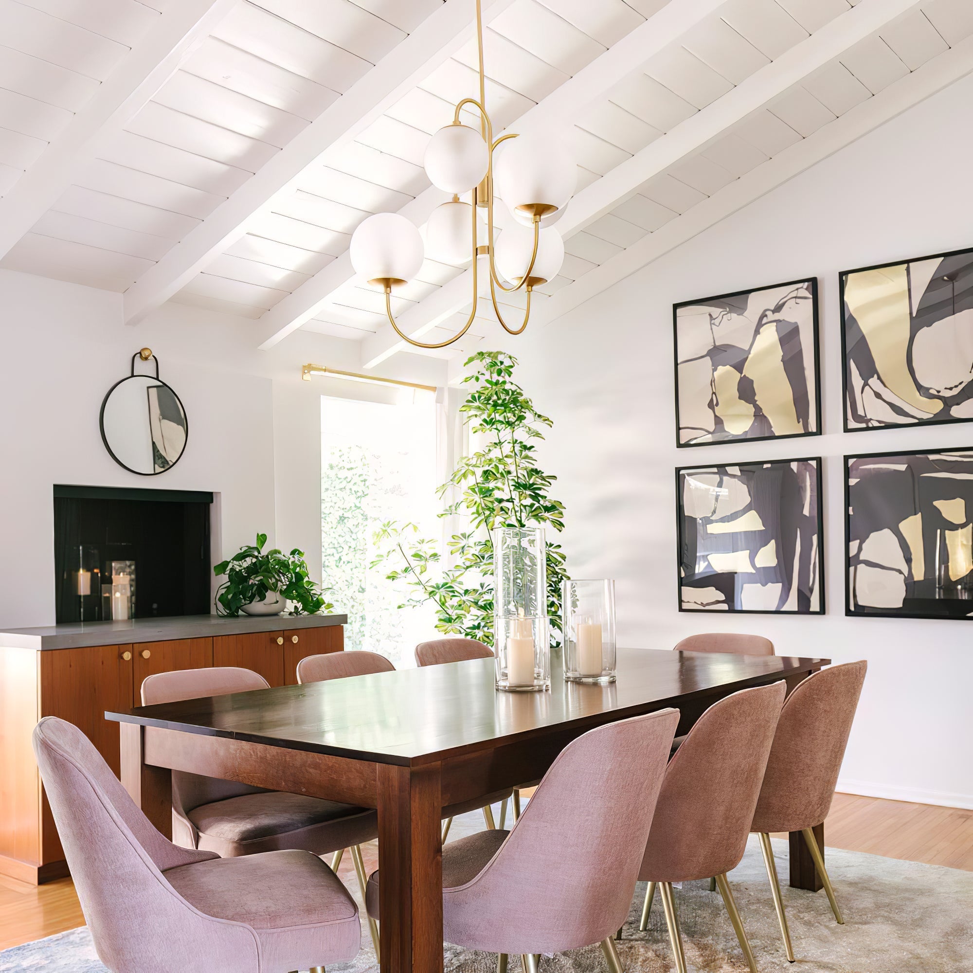 Chandelier Light Fixture | Ceiling Lamp with Gooseneck Design