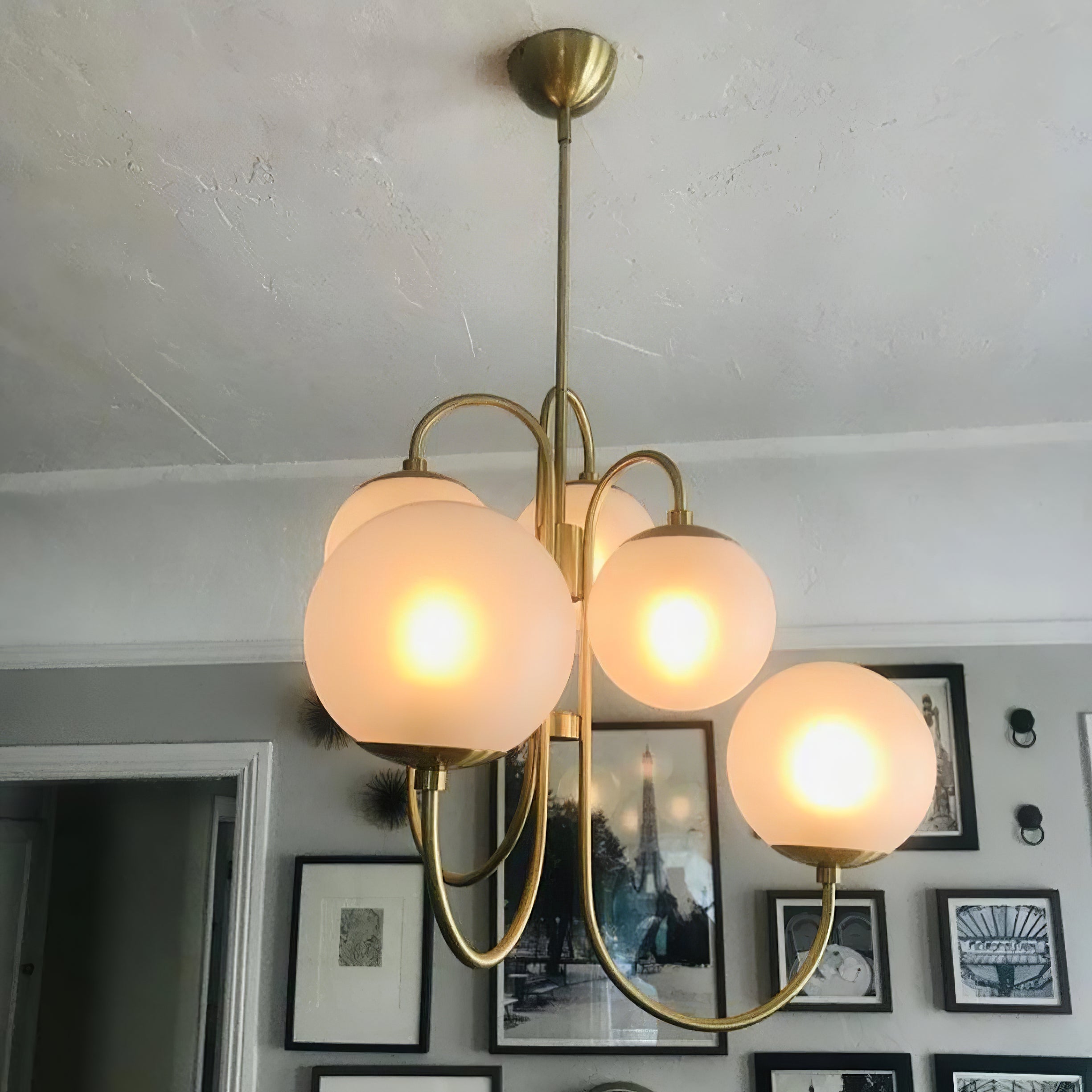 Chandelier Light Fixture | Ceiling Lamp with Gooseneck Design