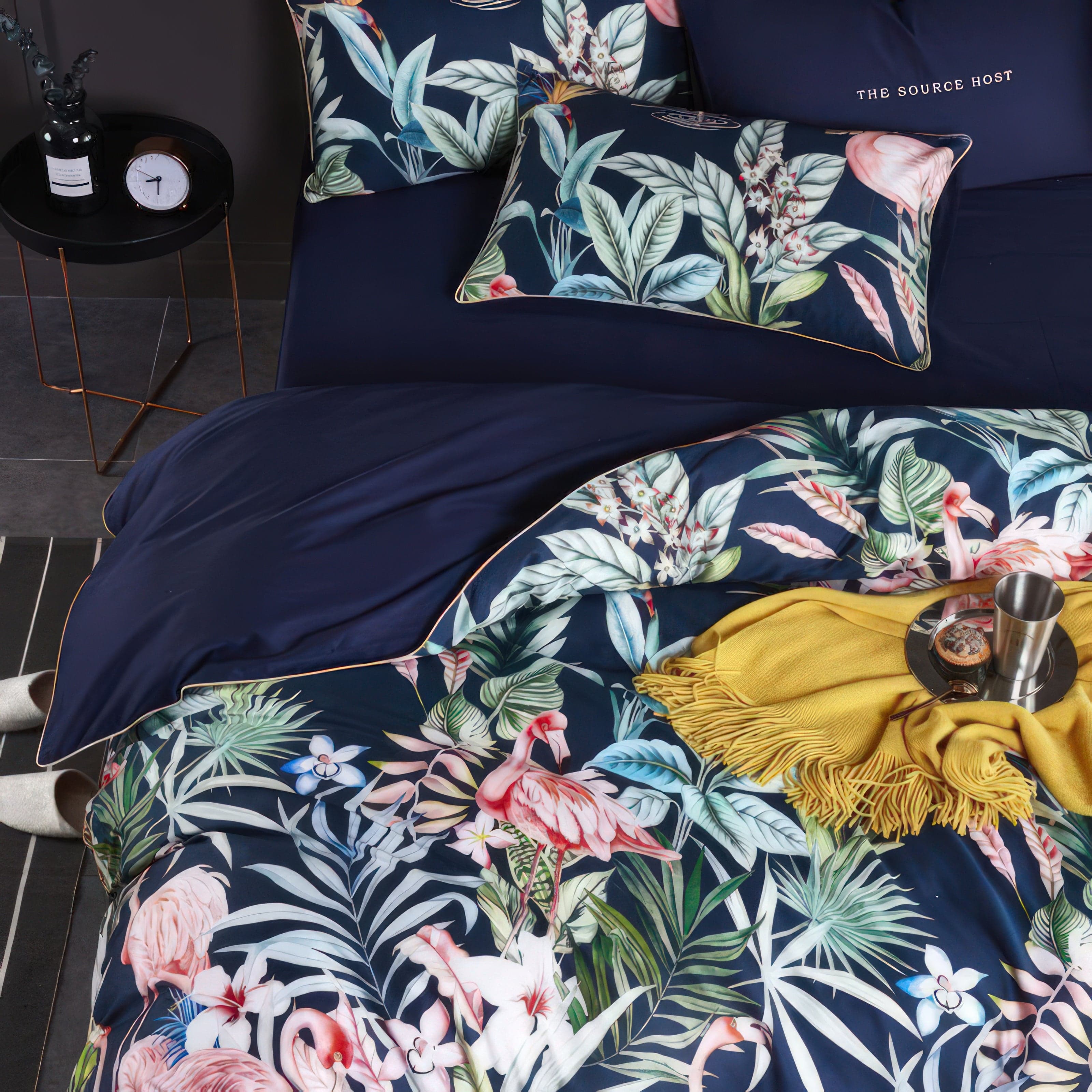 Paradise Flamingo Blue - Bedding Set